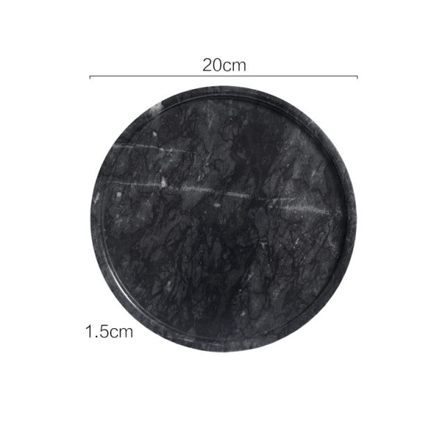 
                  
                    Frieda Marble Tray Round Black Sukio Studio
                  
                