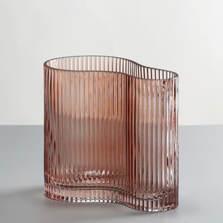 
                  
                    Jori Ribbed Glass Vase 15cm Sukio Studio
                  
                